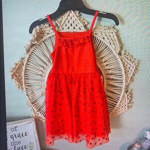 Red Starry Kids Dress